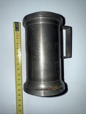 Ancien Briquet De Bureau En Étain a gaz Silver Match Forme De Verre