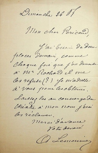 S alphonse lemonnier - l.a.s,