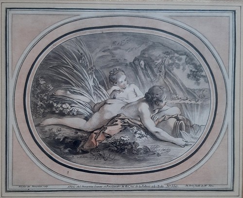 Gravure ancienne après - gravure, d'après