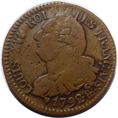 Louis xvi deniers 1792 - deniers, bb