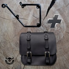 Sacoche de Selle Big + Support Convient pour HD Dyna Streetbob 1996-2017 Modèles