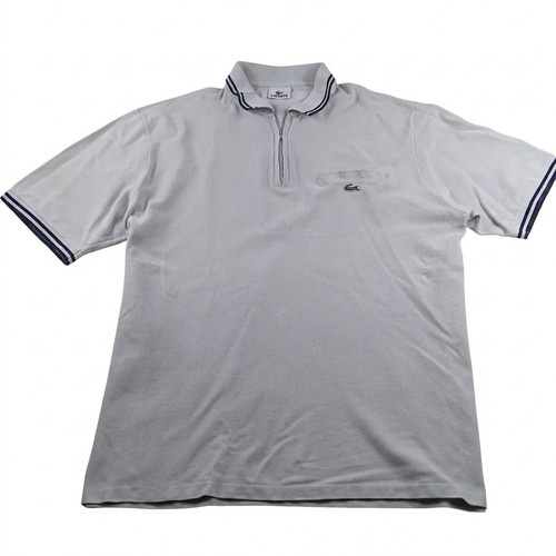 Polo lacoste vintage gris - polo,