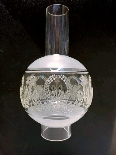 Ancien globe cheminée xixe - cheminée,
