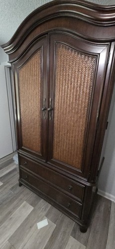 Dark wood armoire - armoire, with