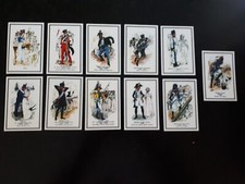 11 cartes uniformes: soldat Français de la Grande Armée de Napoléon Bonaparte 