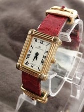 Montre Femme Vintage CABOUCHON Classique Cuir Doré Quartz