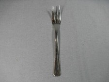 Belle fourchette à ragoût/servir, métal Argenté, Alfénide, art déco