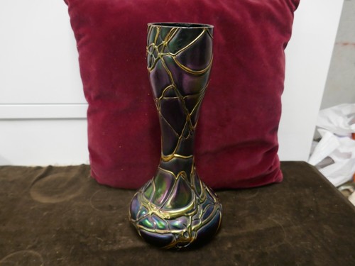 Vase iridescent veiné - vase,