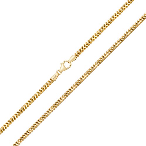 Chaine franco femme 3mm - chaine, or