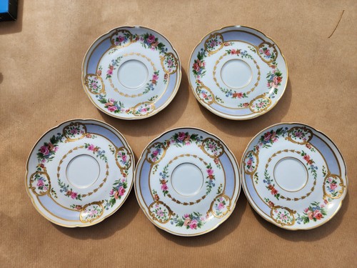 Lot soucoupes porcelaine - 5,