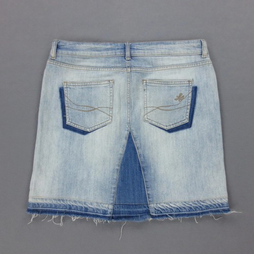 Mini jupe jean patchwork liu - mini,