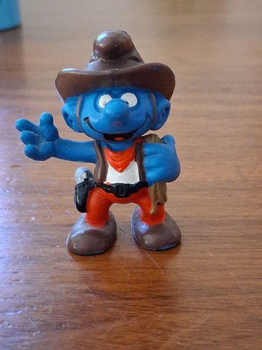 Figurine schtroumpf cow boy