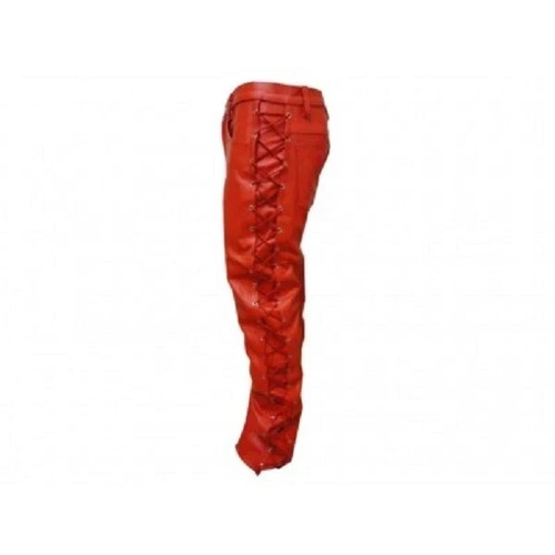 Homme cuir véritable rouge - cuir,