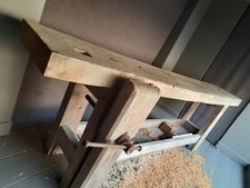 Bel Ancien Grand établi Menuisier Ebeniste ancien En Hêtre Massif 