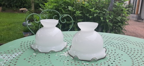 Abat jours tulipe opaline - tulipe, en