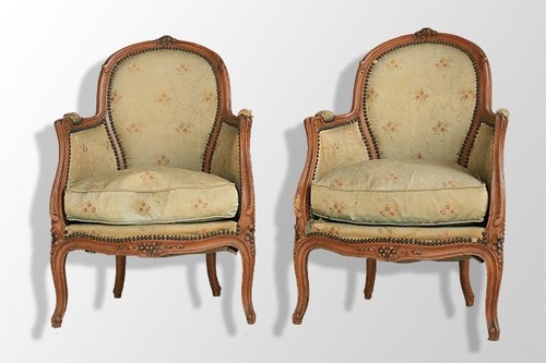 Paire bergères style louis - paire,