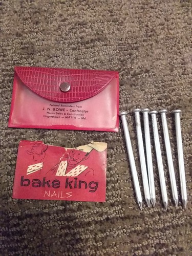 Vintage bake king nails - set, of