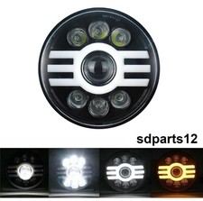 Phare Avant LED Rond 50W 7 inch Feu de Route Croisement Diurne Pour Moto 4x4 VTT