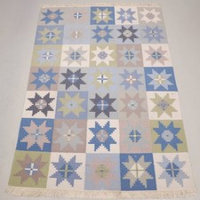 Tapis Röllakan suédois en laine – 240 x 170 cm – tissé main, années 1960