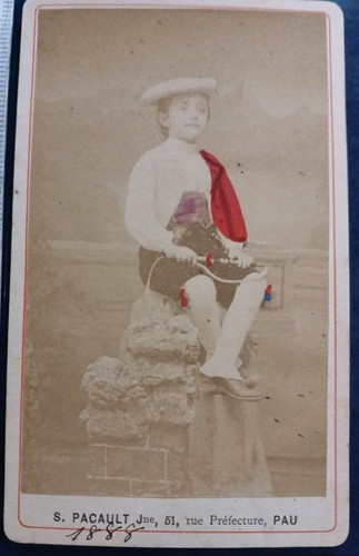 Enfant 1888 cdv colorisé - 1888,