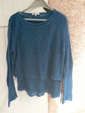 DUO PULL FEMME MARQUE JACQUELINE RIU TAILLE L DENTELLE POINT A JOUR**+