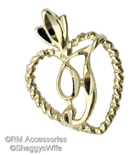 Charm cursive letter in - t,