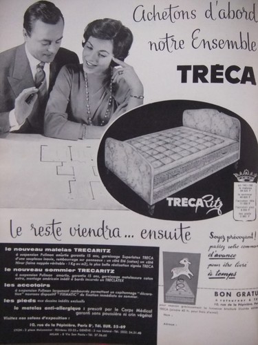 Publicité 1958 matelas - 1958,