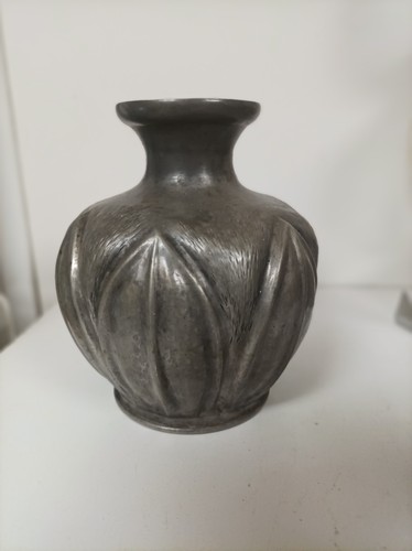 Art deco ancien vase - , étain