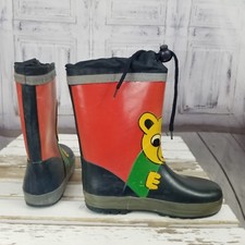 Youth Boy bear rain snow winter boots euro wildlife animal shoes barn work