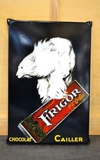 Plaque émaillée FRIGOR alimentaire chocolat enamel sign  ++  60*40 cm ++