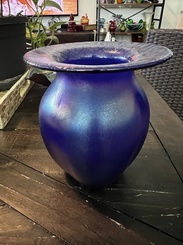Durand signed blue iridescent - durand,