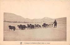 CPA ATTELAGE CHIEN L'ATTELAGE DE LA MISSION DE MARY'S IGLOO EN VOYAGE (cliché pa