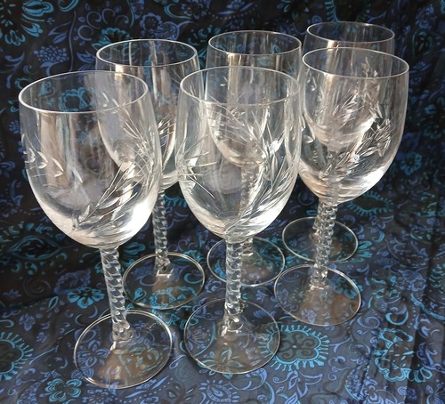 Verres eau cristal - 6,
