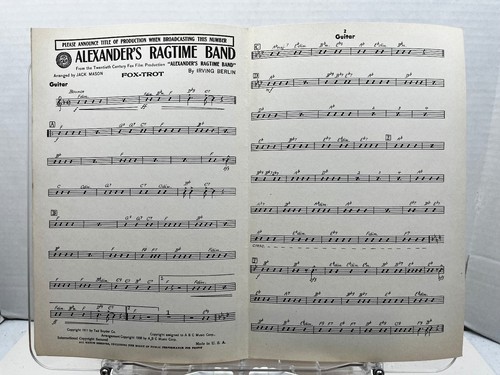 Alexander ragtime band sheet - alexander's,