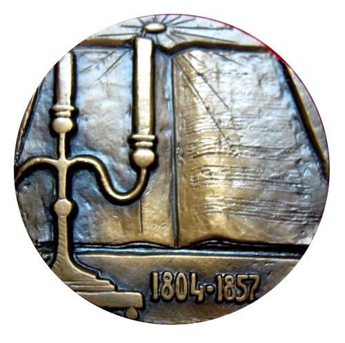 Bronze art medal russian - bronze,