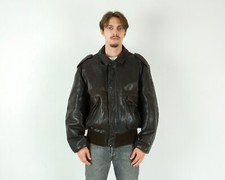 Schott Hommes M Blouson Cuir Vol Veste Fabriqué En USA Moto Rocker Biker vintage