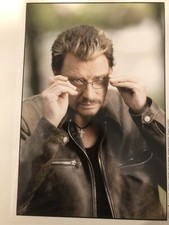 Rare photo (6) Johnny Hallyday tournage de la publicité Optic 2000 21x30cm, neuf