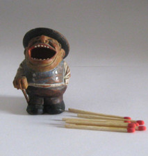 Personnage de la FORET NOIRE XIXème sculpture sur bois pyrogène ?, black forest