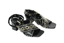 Maje Ferma Chaussures Femmes Ue 36 /UK 3 Cuir Œillet Décoré Talon Sandales