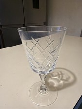 vintage  verre à eau gravé