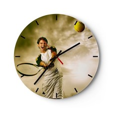 Horloge murale en verre