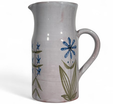 Roger Capron Pichet signé fleur bleu céramique 50 Vallauris era Picault