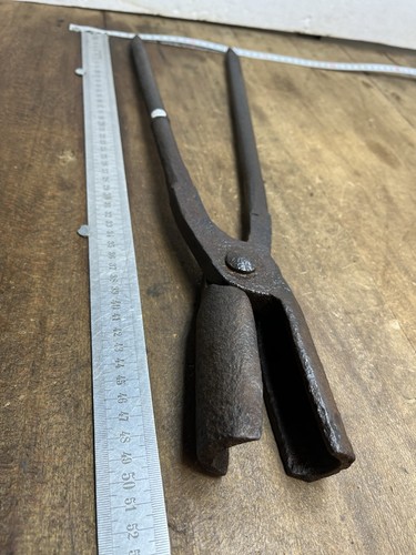 Outil ancien fer forgé pince - fer,