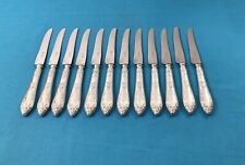 12 couteaux à entremets SFAM modèle LOUIS XVI métal argenté couvert 20,5 cm