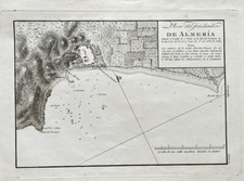 carte marine ancienne De Almeria 1813