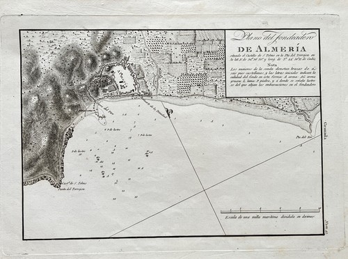 Carte marine ancienne - marine, de