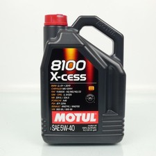 Lubrifiant huile moteur Motul 8100X-Cess 5W40 ACEA A3/B4 bidon 5L pour auto Neuf