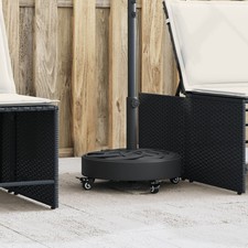 Base de parasol avec roues pour mâts Ø38 / 48 mm 27 kg rond vidaXL