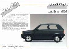 Catalogue Brochure Fiat Panda 4X4 Trekking 1991 Belgique en français
