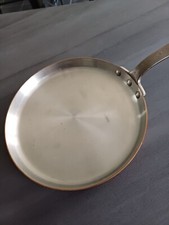 Poêle à crépe, cuivre étamé 25 Cm Made In France 